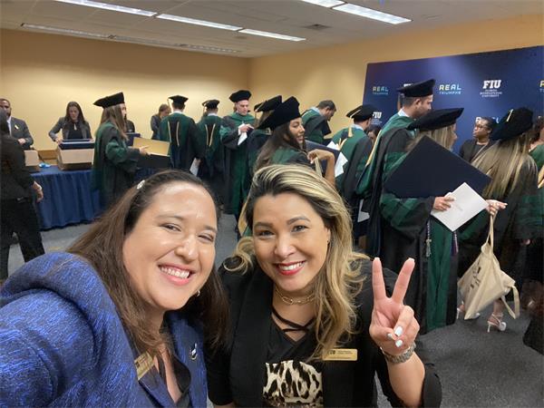 Gisela and I working hard taking a quick picture to celebrate the milestone. 